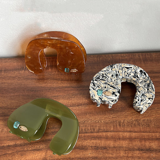 Title 2, Ins French All-match Acetate Clip Hair Accessor...