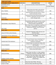 Tanu's Kitchen menu 2