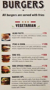 Marios Pizza & Burger menu 2