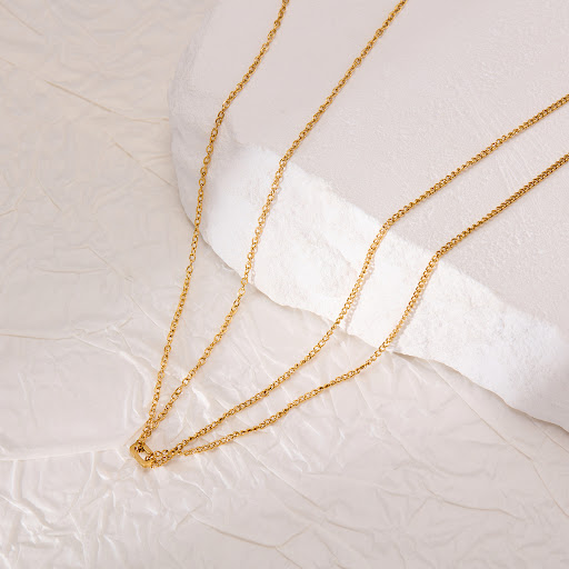 Title 1, Smart Design Clavicle Chain Adjustable Double L...