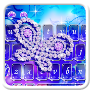 Shining blue Rose Keyboard Theme  Icon