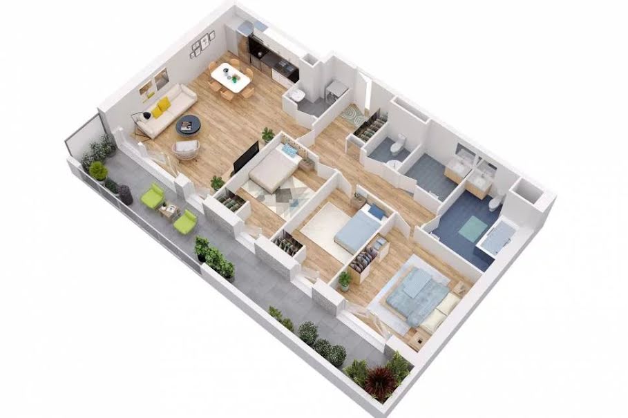 Vente appartement 4 pièces 85.45 m² à Boulogne-sur-Mer (62200), 309 000 €