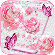 Pink Rose Sparkling Diamond Theme 1.1.1 Icon