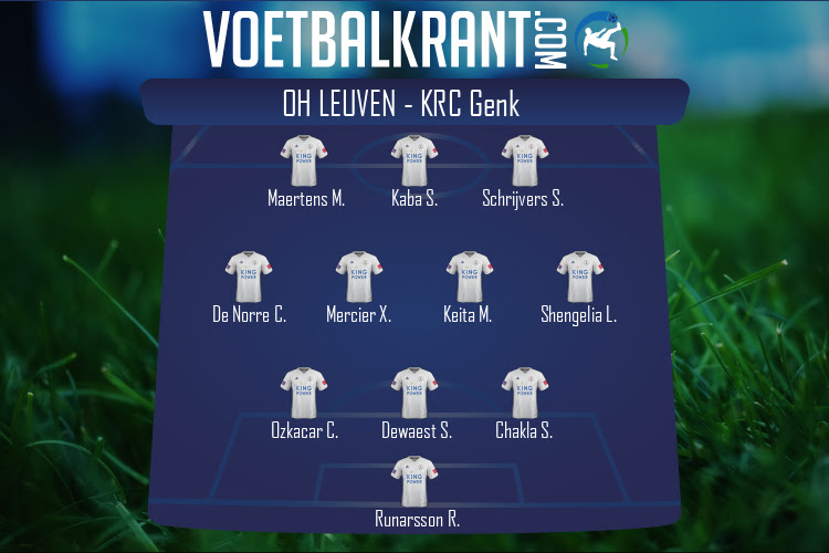 Opstelling OH Leuven | OH Leuven - KRC Genk (09/02/2022)