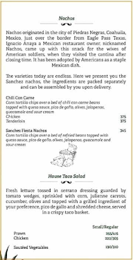 Sanchez menu 7