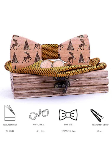 Christmas gift elk design wooden bo - 2