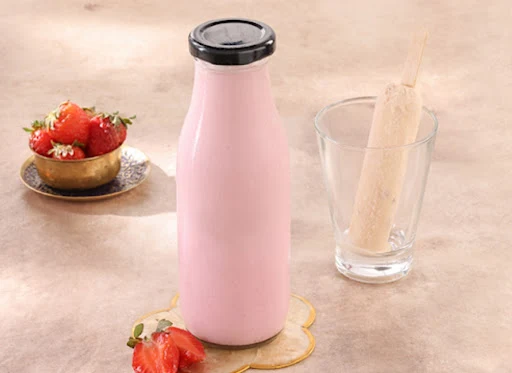 Classic Strawberry Milk Ice Cream Shake