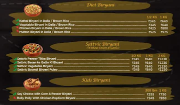 Biryani Queen menu 