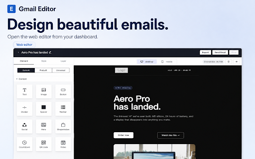Gmail Editor screenshot 1