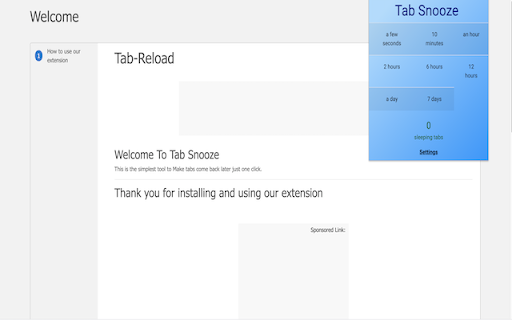 Tab Snooze