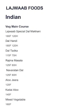 Lajwaab Foods menu 7