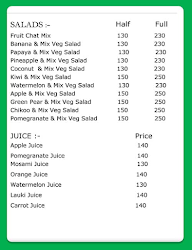 Organic Fruits menu 1