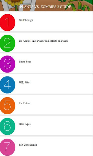 Guide for Plant Vs Zombies 2
