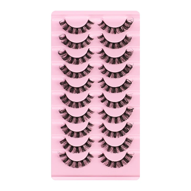 Grote D-krul Russian Volume valse wimpers tien paar. Creëer een volumineuze, dramatische look met prachtige ogen.