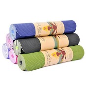 Thảm Tập Yoga, Tập Gym 2 Lớp 6Mm Chống Trơn Trượt Cao Cấp Siêu Bền Siêu Đẹp