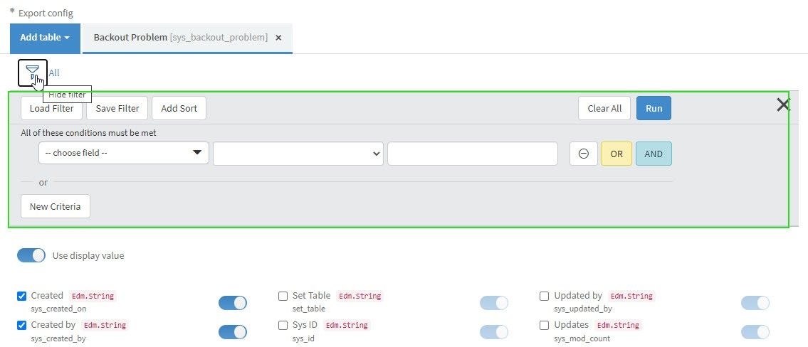 servicenow power bi data export 