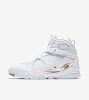 air jordan 8 retro ovo white metallic gold