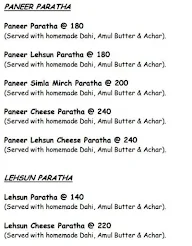 Punjab-De-Parathe menu 3