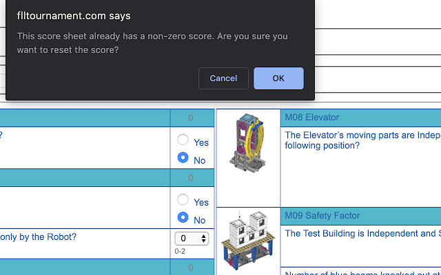 FLL Tournament Score Sheet 2019 chrome extension