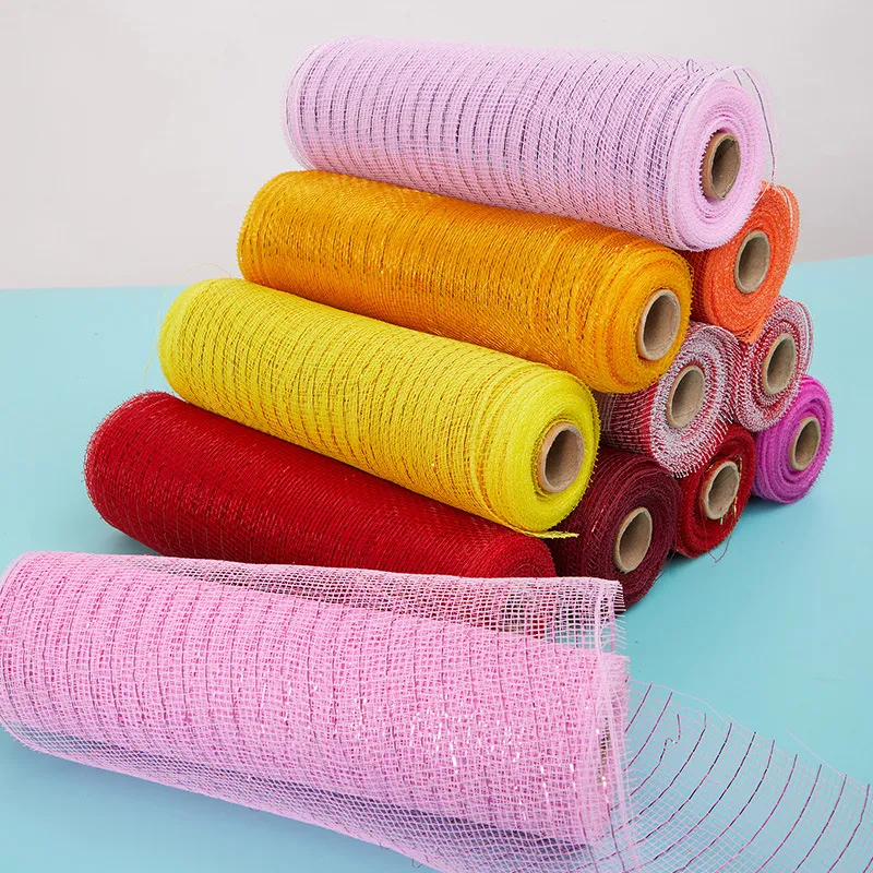 10 Inch X 10 Yard PP Mesh Roll Garland Material Ideal for decorations, crafts, and creating beautiful, festive, and pers