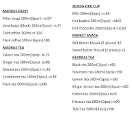 Mohan's Coffee menu 1