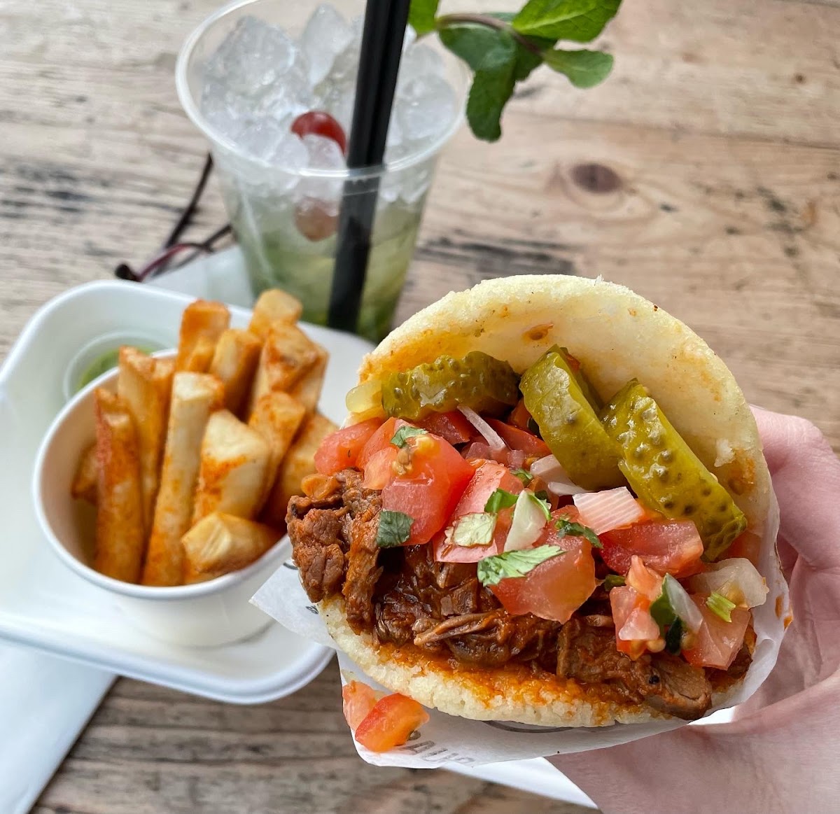 Gluten-Free Arepas at Guasa' Mercato Metropolitano