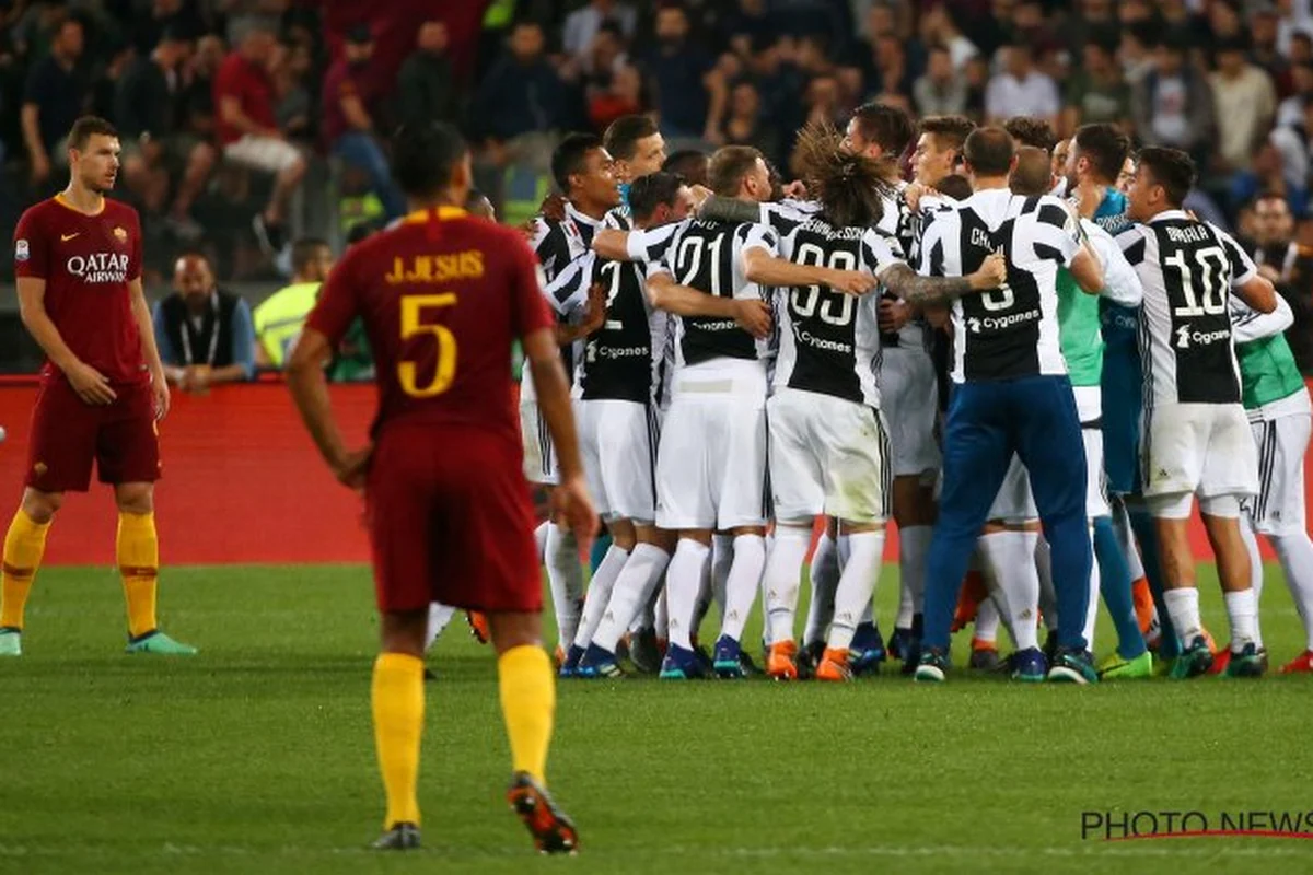 Juventus pakt 34ste landstitel (7 op rij!) op het veld van Roma, Nainggolan pakt rood