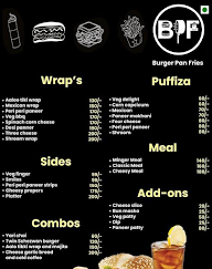 Burger Pan Fries- BPF menu 2