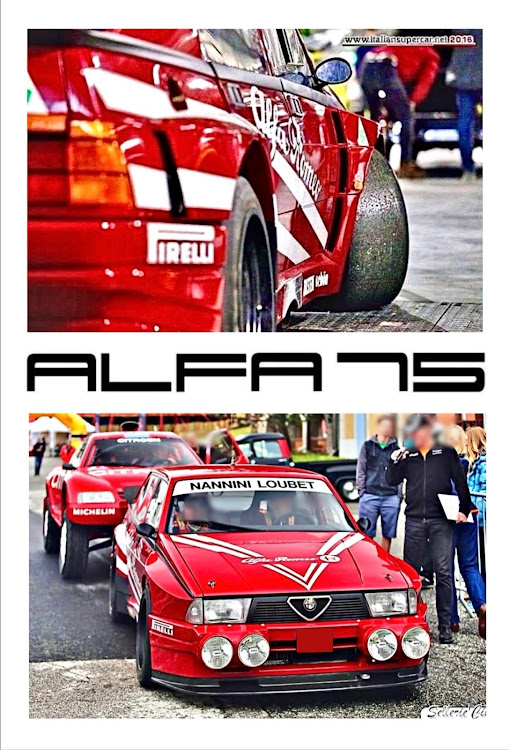 156スポーツワゴンのイタリア車PHOTO GALLERY・ALFA ROMEO歴代モデル紹介・ALFA 75・MARTINI Racing color・ALFA ROMEO最後の純血FR モデルに関するカスタム事例の投稿画像2枚目