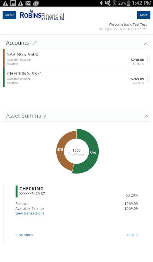 Robins Financial Credit Union Android Apps On Google Play