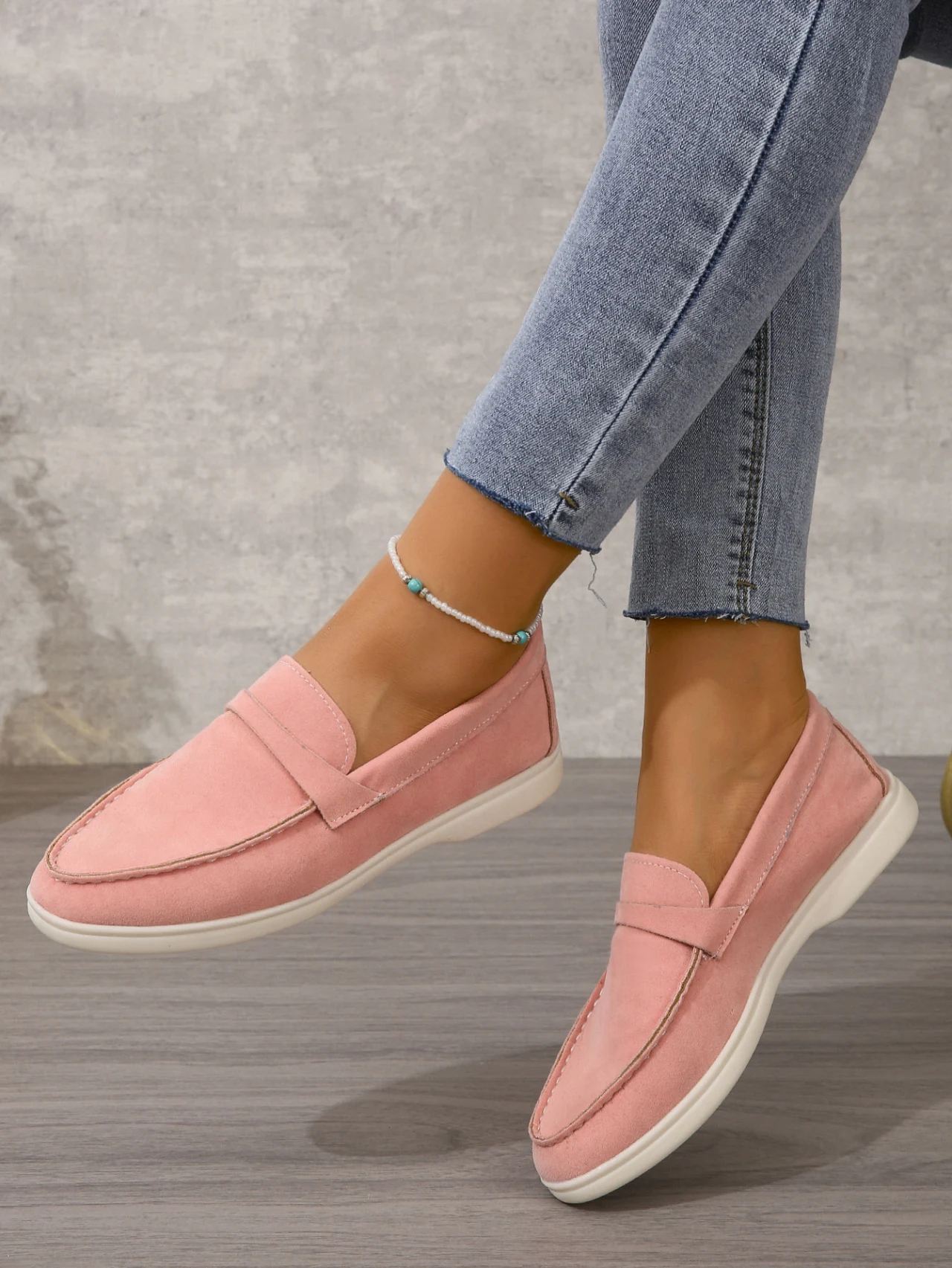 Title 11, Retro luie schoenen met matte afwerking en plat...