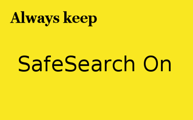 SafeSearch On chrome extension