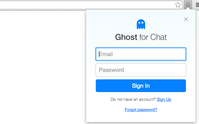 Ghost for Chat chrome extension