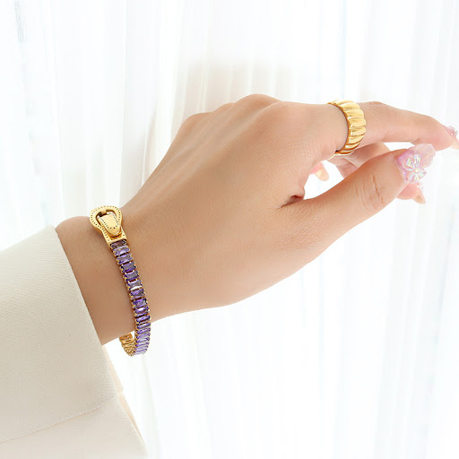 Title 9, Seven Kinds of Colorful Zircon Double-sided Iro...