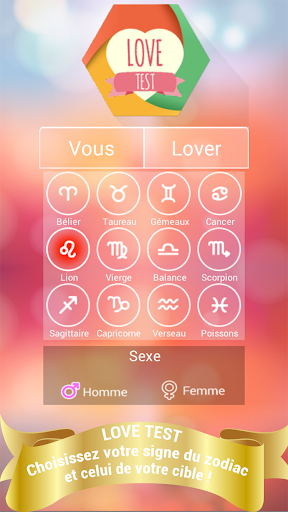 Test amour : Zodiac signe