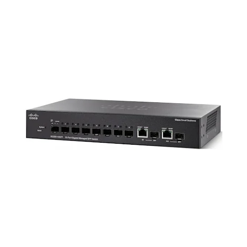 Thiết bị mạng/ Switch Cisco SG350-10 SFP 10Port Gigabit Managed SFP Switch - SG350-10SFP-K9-EU
