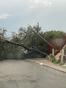 City Power infrastructure damaged during the storm on Monday afternoon.