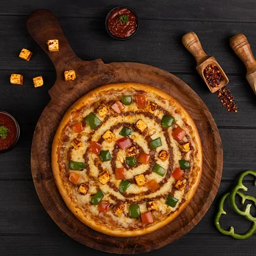 Kadhai Paneer Pizza (Regular )