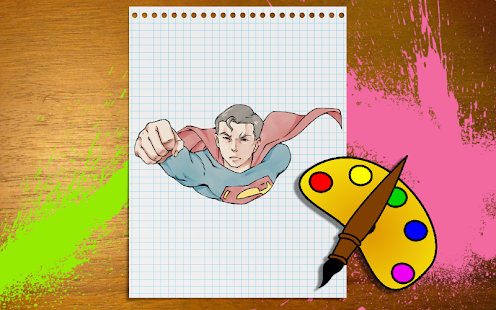 Free Superhero coloring Game APK