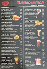 Burger Nation menu 1