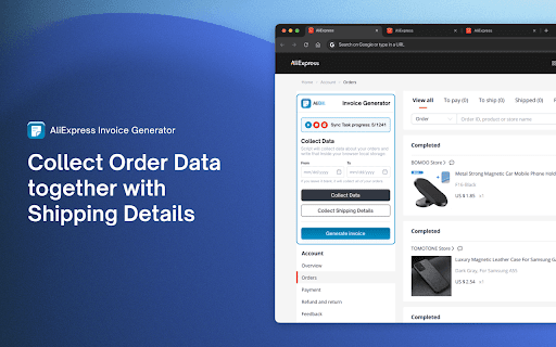 AliBill - AliExpress Invoice Generator