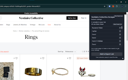Vestiaire Collective Scraper - Data Extractor & Exporter Preview 3