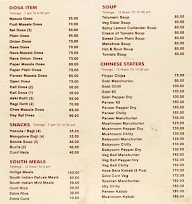 Vijayalakshmi Veg menu 2