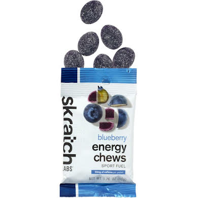 Skratch Labs Sport Fuel Energy Chews - Blueberry - With Caffiene - Box of 10 Single Serving Packs alternate image 2