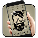 Cover Image of डाउनलोड Cool gentleman beard theme 1.1.4 APK