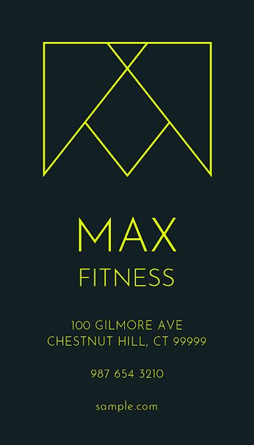Business Card Fitness 08 - Fitness Business Cards template