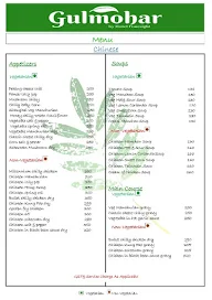 Gulmohar Restaurant menu 3