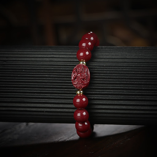 Title 3, Natural Raw Ore Cinnabar Guardian Zodiac Buddha...