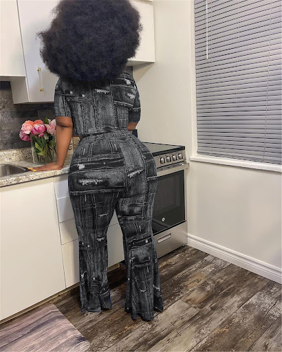 Title 9, Womens Clothing Denim Printing Plus Size Two-p...