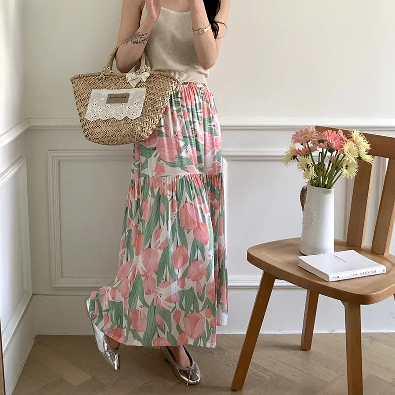 Vestido de casa elegante para mujer, floral, algodón y seda, perfecto para estar cómoda y sofisticada en casa, disfruta su suavidad.